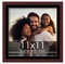 Brown Frame Wood Grain with Black Photo Mat, UV Acrylic Front, Foam Board Backing, 60 Sizes Available